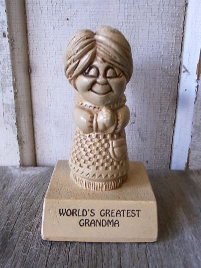 画像1: 70'S　メッセージドール　人形　World's Greatest Grandma　アンティーク　ビンテージ