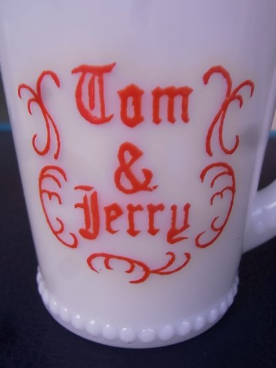 画像5: マッキー社　McKEE　マグカップ　プリントマグ　tom&jerry　トム＆ジェリー　エッグノッグ　ミルクガラス　アンティーク　ビンテージ