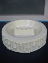TIKI　ティキ　灰皿　アッシュトレイ　竹　バンブー　陶器　ホワイト　アンティーク　ビンテージ
