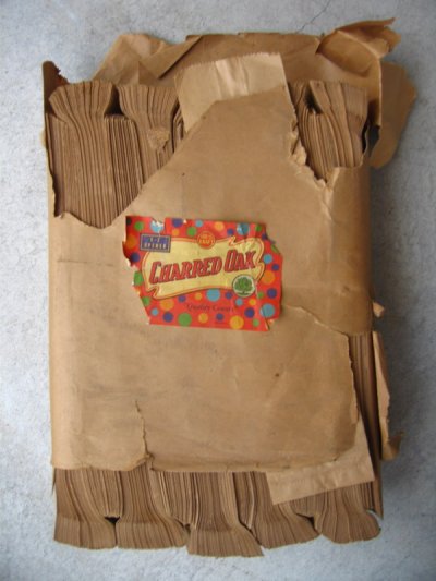画像2: 1910’S 20'S 30'S　デッドストック　紙袋　ショッピングバッグ　ペーパーバッグ　CHARRED OAK　E-Z OPENER　店舗什器　アンティーク　ビンテージ
