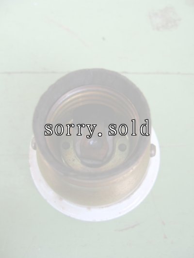 画像7: 1920’S 30'S　ARROW　フラッシュマウント　ソケットランプ　真鍮　ポーセリン　1灯　アンティーク　ビンテージ