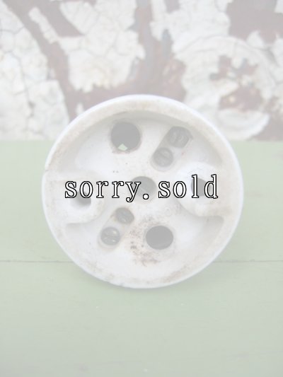 画像6: 1920’S 30'S　ARROW　フラッシュマウント　ソケットランプ　真鍮　ポーセリン　1灯　アンティーク　ビンテージ