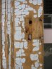 画像2: 木製ドア　ホワイト×スカイブルー　スパイダーネット　最高シャビー　アンティーク　ビンテージ (2)