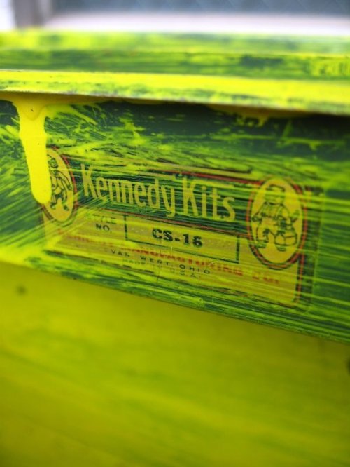 other photographs.3: 1950’S　ツールボックス　メタルボックス　工具箱　2段　Kennedy Kits　イエロー　インダストリアル　アンティーク　ビンテージ