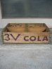 画像3: ボトルクレート　3V COLA　ボトルケース　ウッドボックス　木箱　アドバタイジング　アンティーク　ビンテージ　その2