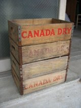 ボトルクレート　カナダドライ　CANADA DRY　ボトルケース　ウッドボックス　木箱　アドバタイジング　アンティーク　ビンテージ　その1