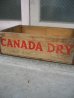 画像6: ボトルクレート　カナダドライ　CANADA DRY　ボトルケース　ウッドボックス　木箱　アドバタイジング　アンティーク　ビンテージ　その1