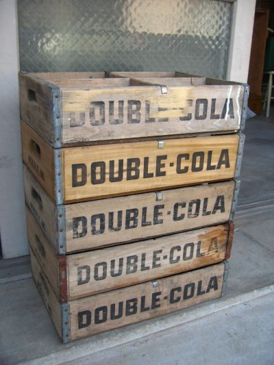 画像1: ボトルクレート　ダブルコーラ　DOUBLE COLA　ボトルケース　ウッドボックス　木箱　アドバタイジング　アンティーク　ビンテージ　その7