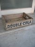 画像2: ボトルクレート　DOUBLE COLA　ボトルケース　ウッドボックス　木箱　アドバタイジング　アンティーク　ビンテージ　その9 (2)