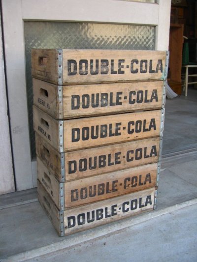 画像1: ボトルクレート　DOUBLE COLA　ボトルケース　ウッドボックス　木箱　アドバタイジング　アンティーク　ビンテージ　その9