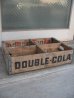 画像2: ボトルクレート　ダブルコーラ　DOUBLE COLA　ボトルケース　ウッドボックス　木箱　アドバタイジング　アンティーク　ビンテージ　その7 (2)