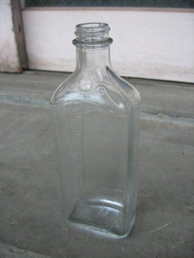 画像1: 19世紀　ガラスボトル　メディスンボトル　薬瓶　クリアガラス　目盛り　アンティーク　ビンテージ
