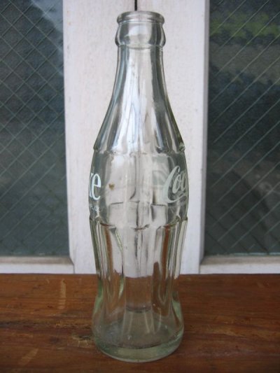 画像2: SODA BOTTLE　ソーダボトル　ポップボトル　ガラス瓶　コカコーラ　COCA COLA　coke　クリアガラス　アドバタイジング　アンティーク　ビンテージ