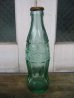 画像3: 80'S　エンボスボトル　SODA BOTTLE　ソーダボトル　ポップボトル　ガラス瓶　コカコーラ　COKE　色つきガラス　王冠付き　アンティーク　ビンテージ