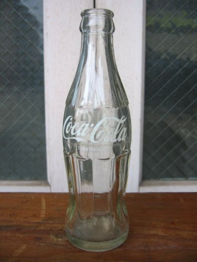 画像1: SODA BOTTLE　ソーダボトル　ポップボトル　ガラス瓶　コカコーラ　COCA COLA　coke　クリアガラス　アドバタイジング　アンティーク　ビンテージ
