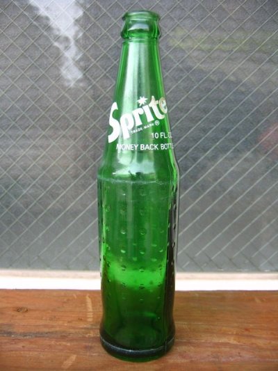 画像2: SODA BOTTLE　ソーダボトル　ポップボトル　ガラス瓶　　スプライト　Sprite　アドバタイジング　アンティーク　ビンテージ