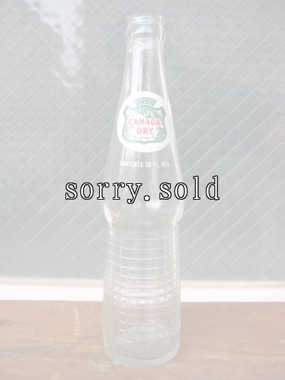 画像1: SODA BOTTLE　ソーダボトル　ポップボトル　ガラス瓶　CANADA DRY　カナダドライ　アドバタイジング　アンティーク　ビンテージ