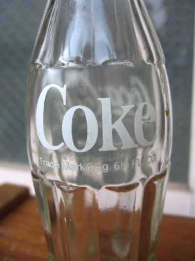画像5: SODA BOTTLE　ソーダボトル　ポップボトル　ガラス瓶　コカコーラ　COCA COLA　coke　クリアガラス　アドバタイジング　アンティーク　ビンテージ
