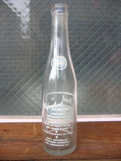 画像3: 1970'S　SODA BOTTLE　ソーダボトル　ポップボトル　ガラス瓶　SELECT　アドバタイジング　アンティーク　ビンテージ