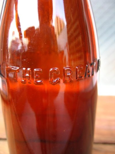 画像5: 1930'S　SODA BOTTLE　ソーダボトル　ポップボトル　ガラス瓶　THE CREAT ATLANTIC&PACIFIC TEA CO　アドバタイジング　アンティーク　ビンテージ