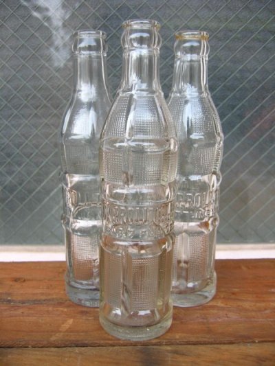 画像1: 1950'S　レア　SODA BOTTLE　ソーダボトル　ポップボトル　ガラス瓶　CARROLLTON　アドバタイジング　アンティーク　ビンテージ