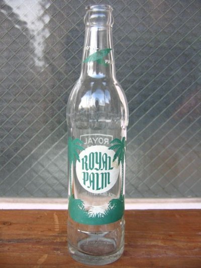 画像2: 1960'S　SODA BOTTLE　ソーダボトル　ポップボトル　ガラス瓶　ROYAL PALM　coca-cola bottling co.　アドバタイジング　アンティーク　ビンテージ