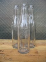 1930'S　SODA BOTTLE　ソーダボトル　ポップボトル　ガラスボトル　クリア　無地　アンティーク　ビンテージ