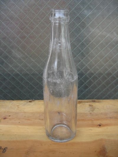 画像2: 1930'S　SODA BOTTLE　ソーダボトル　ポップボトル　ガラスボトル　クリア　無地　アンティーク　ビンテージ