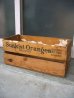 画像1: ウッドボックス　Sunkist Oranges California　木箱　ストレージBOX　アドバタイジング　アンティーク　ビンテージ (1)