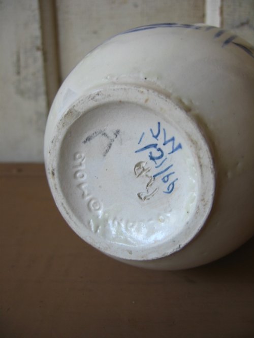 other photographs.2: 花瓶　絵柄　サギ　鳥　フラワーベース　陶器　雪舟みたいです。　アンティーク　ビンテージ