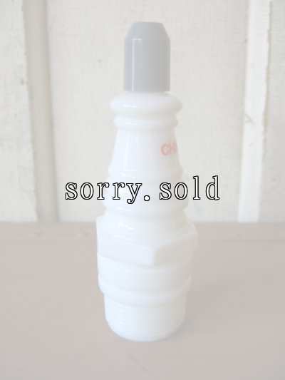 画像2: AVON　ミルクガラスボトル瓶　スパークプラグ　CHAMPION　SPARK PLUG　チャンピオン　アンティーク　ビンテージ