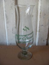ビアグラス　ビアマグ　BEER GLASS　Pat O'Brien's　フラワーベースにも　クリアガラス　ロゴ　絵柄　アンティーク　ビンテージ