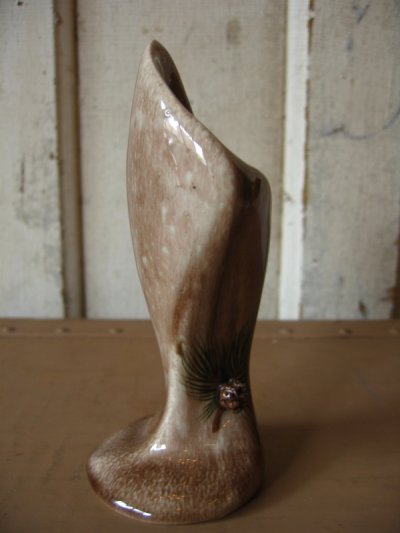 画像3: 花瓶　一輪挿し　フラワーベース　陶器　Pine cones　パイン　ハンドペインテッド　アンティーク　ビンテージ
