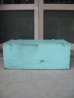 画像3: ウッドボックス　ペパーミントグリーン　木箱　ツールボックス　ストレージボックス　取手付き　シャビーペイント　アンティーク　ビンテージ