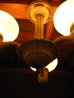 画像7: 1920’S　シーリングライト　アールデコ　3灯　ミルクガラスシェード　シャンデリア　　装飾　アイアン　アンティーク　ビンテージ