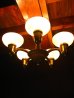 画像6: 1920’S　シーリングライト　アールデコ　5灯　ミルクガラスシェード　シャンデリア　　装飾　アイアン　アンティーク　ビンテージ