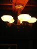 画像3: 1920’S　シーリングライト　アールデコ　5灯　ミルクガラスシェード　シャンデリア　　装飾　アイアン　アンティーク　ビンテージ