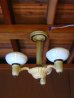 画像8: 1920’S　シーリングライト　アールデコ　3灯　ミルクガラスシェード　シャンデリア　　装飾　アイアン　アンティーク　ビンテージ