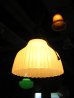 画像1: シーリングライト　1灯　へヴィーミルクガラスシェード　ペンダントライト　真鍮　アンティーク　ビンテージ (1)