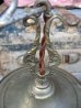画像6: 1920’S　シーリングライト　ビクトリアン　2灯　フロストガラスシェード　装飾　真鍮　アイアン　アンティーク　ビンテージ