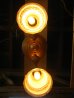 画像5: 1920’S　シーリングライト　ビクトリアン　2灯　フロストガラスシェード　装飾　真鍮　アイアン　アンティーク　ビンテージ