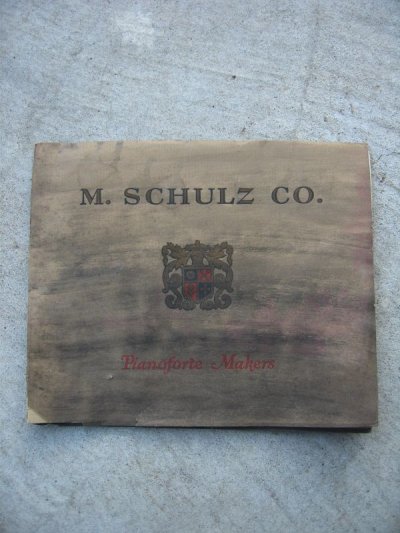 画像1: M.SCHULZ CO.　カタログ　Pianoforte Makers　ピアノ　1927年　アンティーク　ビンテージ