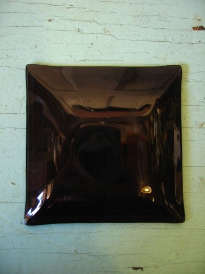 画像3: 1960’S　グラストレイ　小物入れ　オリエンタル　ブッダ　バンブー　プレート　スモークガラス　アンティーク　ビンテージ