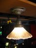 画像2: 1910’S 20'S　インダストリアル　シーリングライト　ベンジャミン アイアンマウント　フランクリン リフレクターカット ガラスシェード　FRANKLIN　BENJAMIN　1灯　アンティーク　ビンテージ (2)