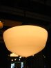 画像1: 1930'S　スクールハウスシーリング　ペンダントランプ　ミルクガラスシェード　1灯　真鍮　アンティーク　ビンテージ (1)