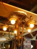 画像1: 1920’S　シーリングライト　ビクトリアン　アールデコ　5灯　シャンデリア　ベアバルブ　装飾　アイアン　真鍮メッキ　アンティーク　ビンテージ (1)
