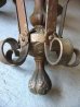 画像9: 1920’S　シーリングライト　ビクトリアン　アールデコ　5灯　シャンデリア　ベアバルブ　装飾　アイアン　真鍮メッキ　アンティーク　ビンテージ