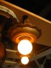 画像4: 1920’S　シーリングライト　ビクトリアン　アールデコ　5灯　シャンデリア　ベアバルブ　装飾　アイアン　真鍮メッキ　アンティーク　ビンテージ