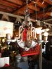 画像2: 1920’S　アールデコ　シーリングライト　シャビーシック　5灯　シャンデリア　装飾　ペイント　シルバー　アルミ合金　アンティーク　ビンテージ (2)