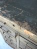 画像7: アイアンドロワー　ステンシル　シャビーシック　ウッド天板　2列6段　作業台　インダストリアル　アンティーク　ビンテージ